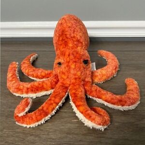 SeaWorld Plush Octopus Stuffed Animal Toy Orange Sea Creature Kids